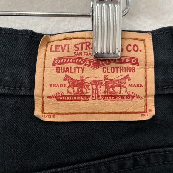 Levis 550 Womens Size 6 Relaxed Boot Cut Denim Jeans Black vintage 90’s - Picture 6 of 12